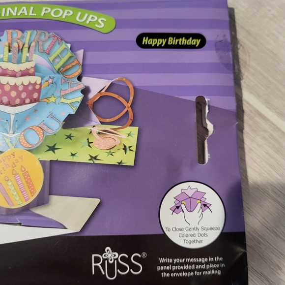 Russ 3D Pop Up Happy Birthday Card - Picture 3 of 5